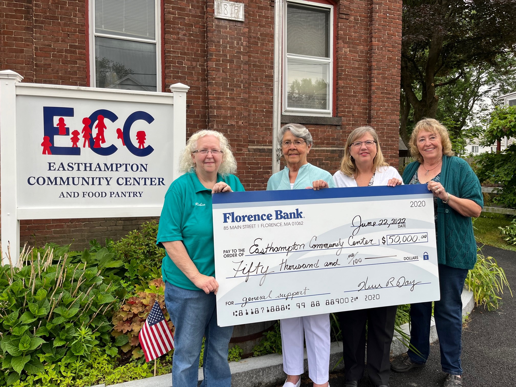 Florence Bank Donates 50,000 to the Easthampton Community Center